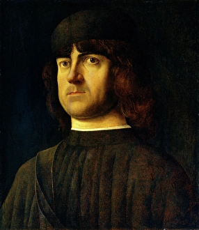 Alvise Vivarini, Portrait of a Man, Italian, 1442-1453-1503-1505, c. 1495, oil on panel Alvise Vivarini, Portrait of a Man, Italian, 1442-1453-1503-1505, c. 1495, oil on panel