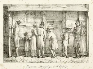 Carle Vernet, French (1758-1836), Lithographic Printing House of F. Delpech, lithograph Carle Vernet, French (1758-1836), Lithographic Printing House of F. Delpech, lithograph