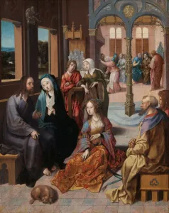 Christ's Second Visit House Mary Martha Interior Christ's Second Visit House Mary Martha Interior