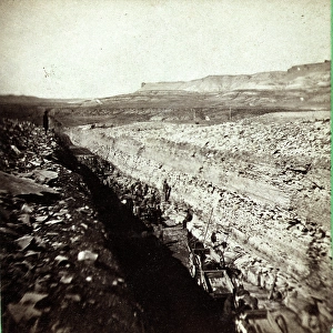 Deep Cut, Bitter Creek, near Green River. Bitter Creek is an 80 mile long stream in the U Deep Cut, Bitter Creek, near Green River. Bitter Creek is an 80 mile long stream in the U