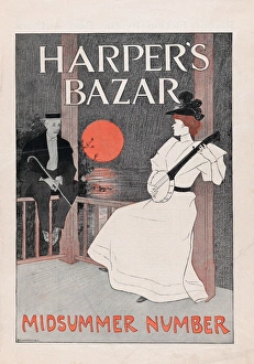 Drawings Prints, Print, Harper's Bazar, Midsummer Number, Artist, Publisher, Edward Penfield Drawings Prints, Print, Harper's Bazar, Midsummer Number, Artist, Publisher, Edward Penfield