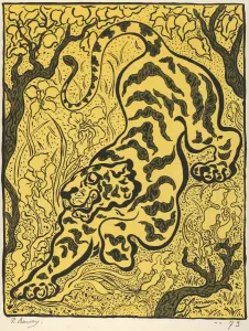 Drawings Prints, Print, Tiger Jungle, L'Estampe originale, Album I, Artist, Publisher Drawings Prints, Print, Tiger Jungle, L'Estampe originale, Album I, Artist, Publisher