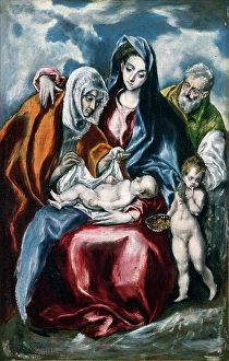 El Greco (Domenikos Theotokopoulos), The Holy Family with Saint Anne and the Infant El Greco (Domenikos Theotokopoulos), The Holy Family with Saint Anne and the Infant