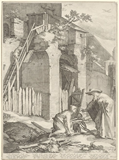Elijah and the widow of Zarephath, Jan Saenredam, Gerard Valck, Theodorus Schrevelius Elijah and the widow of Zarephath, Jan Saenredam, Gerard Valck, Theodorus Schrevelius