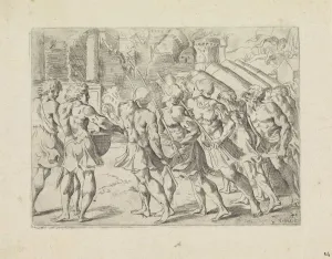 Fall Jericho Biblical scenes series title Historia del Testamento Vecchio Fall Jericho Biblical scenes series title Historia del Testamento Vecchio