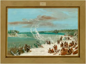 George Catlin, Portage Around the Falls of Niagara at Table Rock, American, 1796-1872 George Catlin, Portage Around the Falls of Niagara at Table Rock, American, 1796-1872