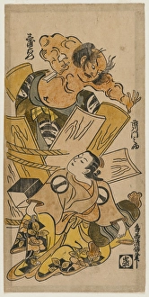 Ichikawa Monnosuke Courtesan Nakajima Mioemon Bursting Out Ichikawa Monnosuke Courtesan Nakajima Mioemon Bursting Out