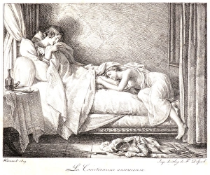 Louis Hersent (French, 1777 - 1860). The Amorous Courtesan (La Courtisanne amoureuse) Louis Hersent (French, 1777 - 1860). The Amorous Courtesan (La Courtisanne amoureuse)