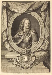 Nicolas de Larmessin IV after Hyacinthe Rigaud (French, 1684 - 1753 or 1755), Louis XV, c Nicolas de Larmessin IV after Hyacinthe Rigaud (French, 1684 - 1753 or 1755), Louis XV, c