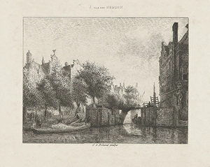 Nieuwe Zijds Voorburgwal with Old Haarlem, The Netherlandsmersluis Amsterdam, The Nieuwe Zijds Voorburgwal with Old Haarlem, The Netherlandsmersluis Amsterdam, The