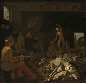 A Painteras Studio painters studio two boys A Painteras Studio painters studio two boys
