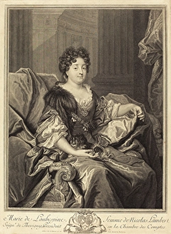 Pierre Drevet after Nicolas de Largillierre (French, 1663 - 1738), Marie de Laubespine Pierre Drevet after Nicolas de Largillierre (French, 1663 - 1738), Marie de Laubespine