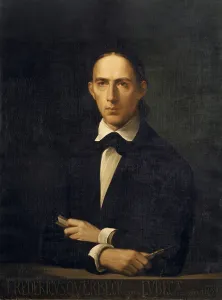 Portrait painter Friedrich Overbeck 1846 oil Portrait painter Friedrich Overbeck 1846 oil