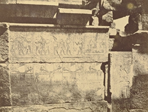 Relief scenes temple walls Karnak Henry Cammas Relief scenes temple walls Karnak Henry Cammas