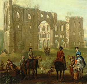 Rievaulx Abbey Riders Pausing by the Ruins of Rievaulx Abbey, John Wootton, 1682-1764 Rievaulx Abbey Riders Pausing by the Ruins of Rievaulx Abbey, John Wootton, 1682-1764