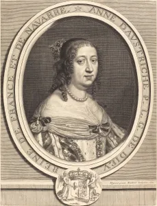Robert Nanteuil after Pierre Mignard I (French, 1623 - 1678), Anne of Austria, Queen Robert Nanteuil after Pierre Mignard I (French, 1623 - 1678), Anne of Austria, Queen