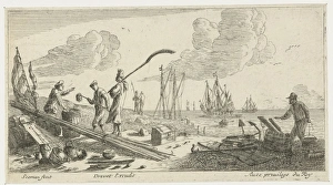 Sailors at the seaside, Anonymous, Pierre Drevet, Lodewijk XIV (koning van Frankrijk) Sailors at the seaside, Anonymous, Pierre Drevet, Lodewijk XIV (koning van Frankrijk)