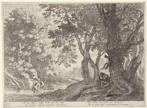 Salmacis and Hermaphrodite, Anonymous, Herman van Swanevelt, Pierre Drevet, 1663 - 1738 Salmacis and Hermaphrodite, Anonymous, Herman van Swanevelt, Pierre Drevet, 1663 - 1738