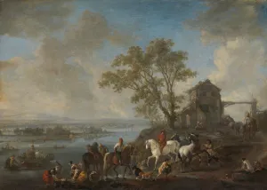 Watering Horses River Horse Wed Italian river landscape Watering Horses River Horse Wed Italian river landscape