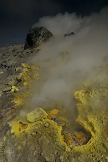Sulphuric gases coming out of a fumarole (solfatara) Vulcano, Aeolian Islands, Italy Sulphuric gases coming out of a fumarole (solfatara) Vulcano, Aeolian Islands, Italy