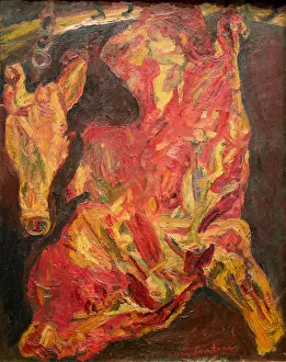 Beef carcass and head of veal (Boeuf et tete de veau), ca 1923 Beef carcass and head of veal (Boeuf et tete de veau), ca 1923