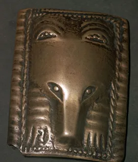 Bronze plaque of a bear from the Perm' region of Siberia, 8th century. Artist: Unknown Bronze plaque of a bear from the Perm' region of Siberia, 8th century. Artist: Unknown