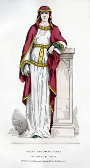 Carolingian queen, 7th-10th century (1882-1884). Artist: Unknown Carolingian queen, 7th-10th century (1882-1884). Artist: Unknown