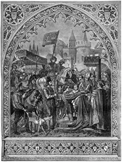 Entry of Louis XI of France into Troyes, 1462 (1882-1884). Artist: Unknown Entry of Louis XI of France into Troyes, 1462 (1882-1884). Artist: Unknown