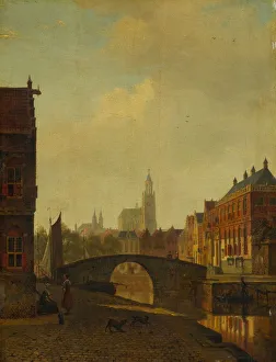 Imaginary View of Arnhem, late 1830s. Creator: George Andries Roth (Dutch, 1809-1887) Imaginary View of Arnhem, late 1830s. Creator: George Andries Roth (Dutch, 1809-1887)