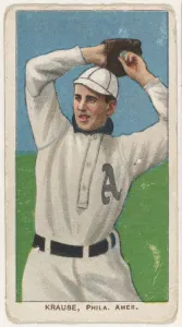Krause, Philadelphia, American League, from the White Border series (T206) for the Amer Krause, Philadelphia, American League, from the White Border series (T206) for the Amer