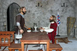 Medieval reconstruction, St Hilarion Castle, North Cyprus Medieval reconstruction, St Hilarion Castle, North Cyprus