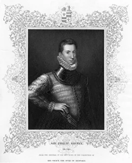 Philip Sidney, 16th century English soldier, statesman, poet, and patron of poets, c1840 Philip Sidney, 16th century English soldier, statesman, poet, and patron of poets, c1840