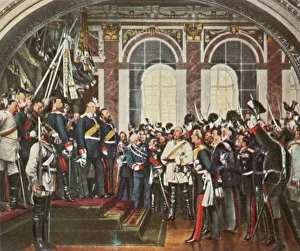 The Proclamation of the German Empire at Versailles, 18 January 1871, (1936). Creator: Unknown The Proclamation of the German Empire at Versailles, 18 January 1871, (1936). Creator: Unknown