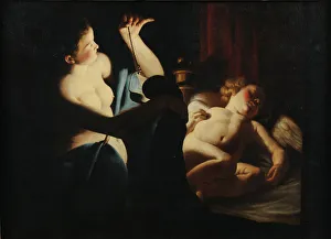Psyche discovers Cupid, First third of 17th century. Artist: Candlelight Master (active c Psyche discovers Cupid, First third of 17th century. Artist: Candlelight Master (active c