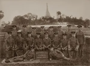 The Quartermaster's Staff of the 1st Royal Munster Fusiliers, Rangoon, Burma, 1913. Artist: Unknown The Quartermaster's Staff of the 1st Royal Munster Fusiliers, Rangoon, Burma, 1913. Artist: Unknown