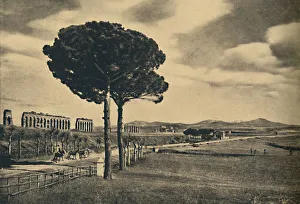 'Roma - Neio Appian Way - Ruins of the Aquaduct of Claudius. The Alban Hills', 1910. Artist: Unknown 'Roma - Neio Appian Way - Ruins of the Aquaduct of Claudius. The Alban Hills', 1910. Artist: Unknown