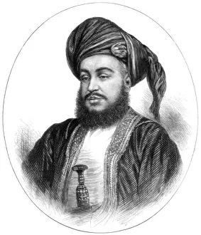 Sayyid Barghash Bin Said, Sultan of Zanzibar, 1875. Artist: Unknown Sayyid Barghash Bin Said, Sultan of Zanzibar, 1875. Artist: Unknown