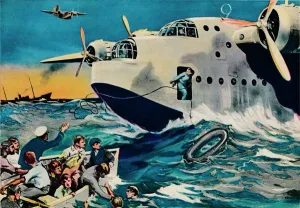 Two Short Sunderlands rescuing crew, 1940 Two Short Sunderlands rescuing crew, 1940