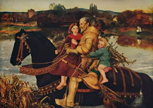 Sir Isumbras at the Ford, 1857, (c1915). Artist: John Everett Millais Sir Isumbras at the Ford, 1857, (c1915). Artist: John Everett Millais