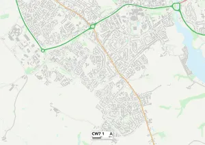 Cheshire West and Chester CW7 1 Map Cheshire West and Chester CW7 1 Map