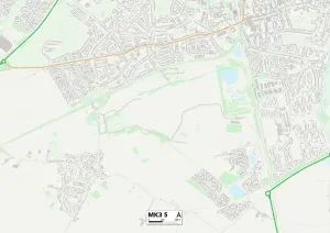 Milton Keynes MK3 5 Map Milton Keynes MK3 5 Map