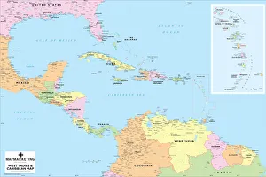 West Indies and Caribbean Map West Indies and Caribbean Map